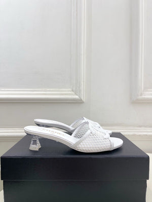 Chanel Women's Mesh openwork Shoes Heel Height 4.5cm C93327 - Euro 35=US 4 - View 3
