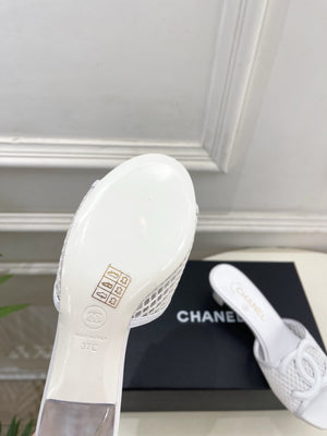 Chanel Women's Mesh openwork Shoes Heel Height 4.5cm C93327 - Euro 35=US 4 - View 9