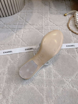 Chanel Women's New Transparent Slippers Fashion Shoes C93445 - Euro 35=US 4 - View 9