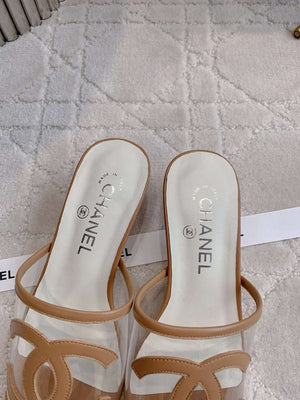 Chanel Women's New Transparent Slippers Fashion Shoes C93446 - Euro 35=US 4 - View 6