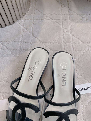 Chanel Women's New Transparent Slippers Fashion Shoes C93447 - Euro 35=US 4 - View 6