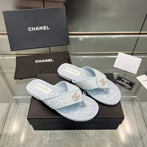 Chanel Women's Rhombus Slippers C91603 - 35 - View 3