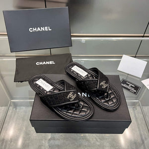 Chanel Women's Rhombus Slippers C91606 - 35 - View 4