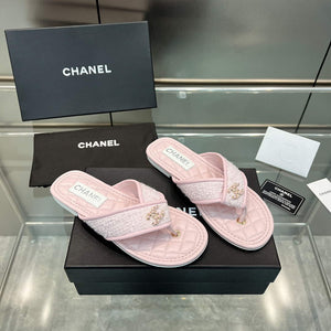 Chanel Women's Rhombus Slippers C91607 - 35 - View 2