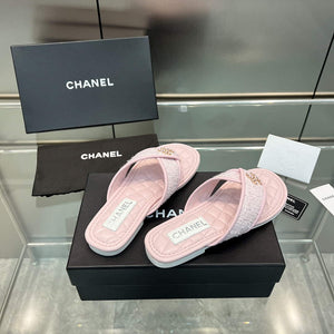 Chanel Women's Rhombus Slippers C91607 - 35 - View 3