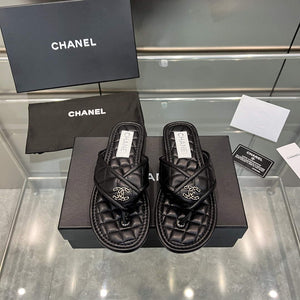 Chanel Women's Rhombus Slippers C91609 - 35 - View 1