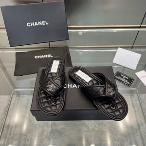 Chanel Women's Rhombus Slippers C91609 - 35 - View 2