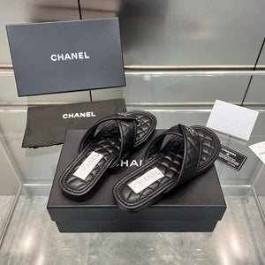 Chanel Women's Rhombus Slippers C91609 - 35 - View 3