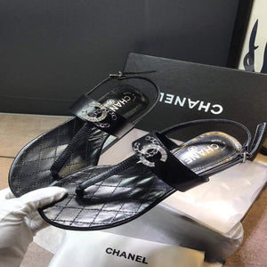 Chanel Women's Sandals Chanel Slippers Lambskin C90151 - 35 - View 3