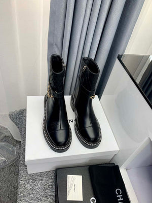 Chanel Women's Shoes Ankle Boots 189745 - 35 - View 1