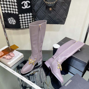 Chanel Women's Shoes Classcal Chain High Boots G38821 - 35 - View 2