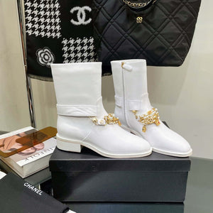 Chanel Women's Shoes Classcal Chain Hight Boots 190796 - 35 - View 1