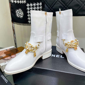 Chanel Women's Shoes Classcal Chain Hight Boots 190796 - 35 - View 8