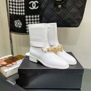 Chanel Women's Shoes Classcal Chain Hight Boots 190796 - 35 - View 6