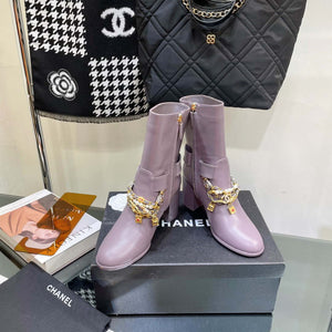 Chanel Women's Shoes Classcal Chain Hight Boots 190800 - 35 - View 9