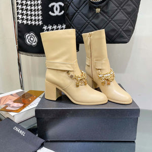 Chanel Women's Shoes Classcal Chain Hight Boots 190803 - 35 - View 7