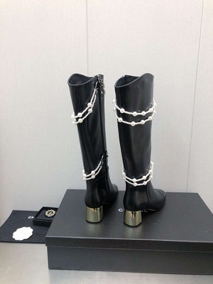 Chanel Women's Shoes Fashion High Boots C77661 - 35 - View 9