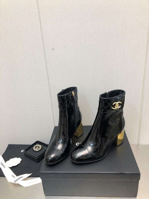 Chanel Women's Shoes Fashion Short Boots C77652 - 35 - View 1
