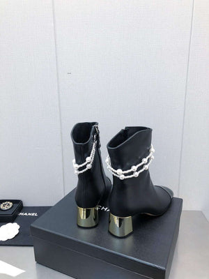 Chanel Women's Shoes Fashion Short Boots C77658 - 35 - View 2