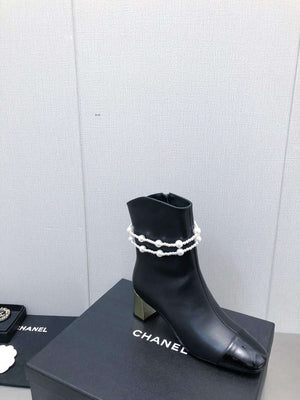 Chanel Women's Shoes Fashion Short Boots C77658 - 35 - View 4
