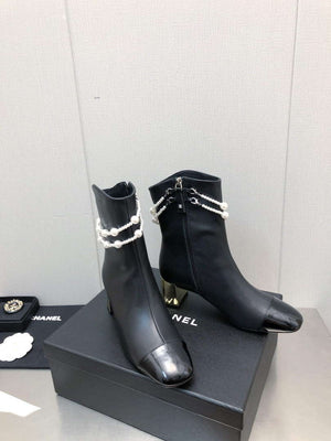 Chanel Women's Shoes Fashion Short Boots C77658 - 35 - View 5