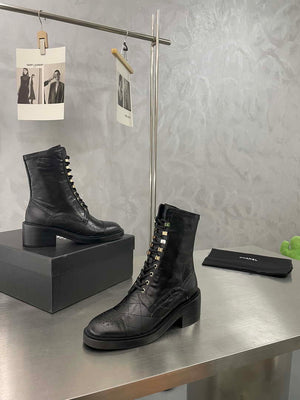 Chanel Women's Shoes G39162 Y55902 94305 Hight Boots 189935 - 35 - View 9