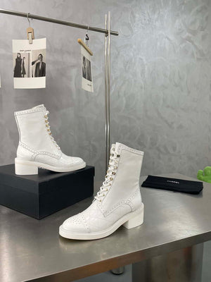 Chanel Women's Shoes G39162 Y55902 94305 Hight Boots 189936 - 35 - View 9