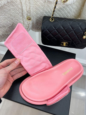 Chanel Women's Shoes Rhombus Velcro Slippers C91282 - 35 - View 7