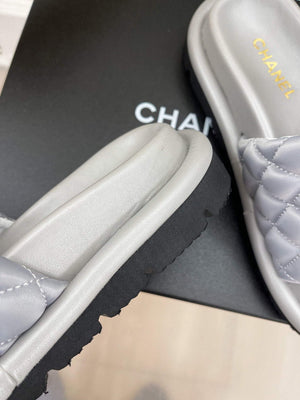 Chanel Women's Shoes Rhombus Velcro Slippers C91283 - 35 - View 8