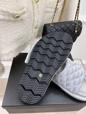 Chanel Women's Shoes Rhombus Velcro Slippers C91283 - 35 - View 9