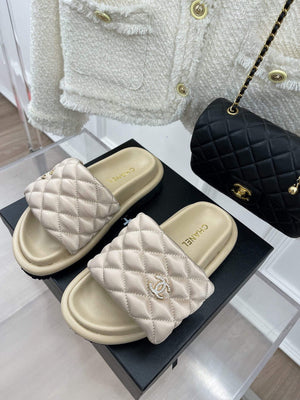 Chanel Women's Shoes Rhombus Velcro Slippers C91285 - 35 - View 4