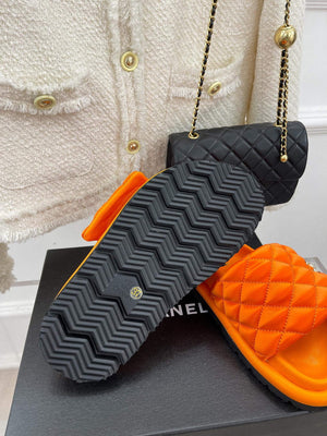 Chanel Women's Shoes Rhombus Velcro Slippers C91286 - 35 - View 9