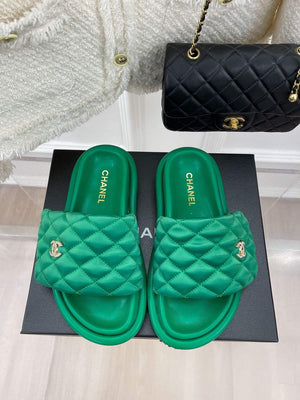 Chanel Women's Shoes Rhombus Velcro Slippers C91287 - 35 - View 4