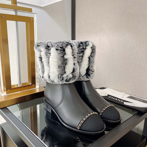 Chanel Women's Shoes Short Boots 193743 - 35 - View 1