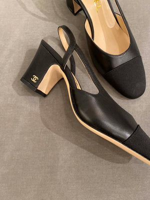 Chanel Women's Slingbacks Goatskin Grosgrain Sandals Shoes C91001 - Euro 35=US 4 - View 8