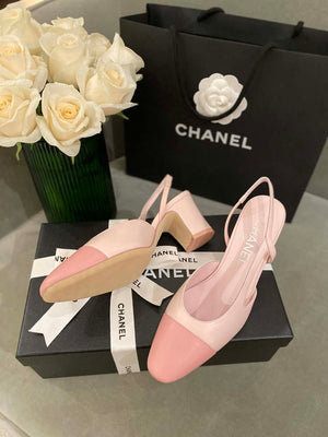 Chanel Women's G31318 Slingbacks Goatskin Grosgrain Sandals Shoes C91007 - Euro 35=US 4 - View 9