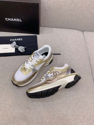 Chanel Women's Sneaker G45077 Designer Trainers Fabric Laminated C90101 - 34 - View 4