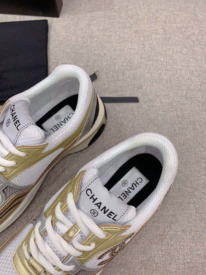 Chanel Women's Sneaker G45077 Designer Trainers Fabric Laminated C90101 - 34 - View 6