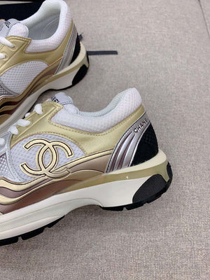 Chanel Women's Sneaker G45077 Designer Trainers Fabric Laminated C90101 - 34 - View 7