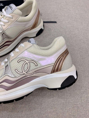 Chanel Women's Sneaker G45077 Designer Trainers Fabric Laminated C90102 - 34 - View 9