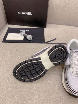 Chanel Women's Sneaker G45077 Designer Trainers Fabric Laminated C90103 - 34 - View 9