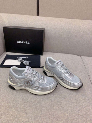 Chanel Women's Sneaker G45077 Designer Trainers Fabric Laminated C90104 - 34 - View 2