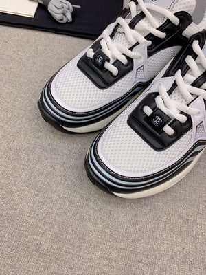 Chanel Women's Sneaker G45077 Designer Trainers Fabric Laminated C90107 - 34 - View 5