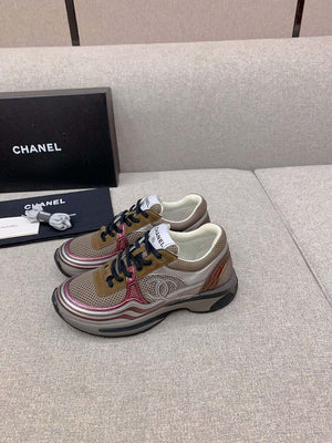 Chanel Women's Sneaker G45077 Designer Trainers Fabric Laminated C90108 - 34 - View 3