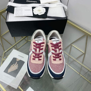 Chanel Women's Sneaker Shoes G38753 Pink and black - 35 - View 1