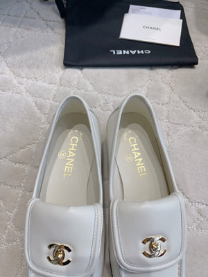 Chanel Women's Square-Toe Flat Shoes C93300 - Euro 35=US 4 - View 8