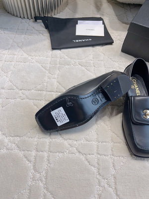 Chanel Women's Square-Toe Flat Shoes C93302 - Euro 35=US 4 - View 6