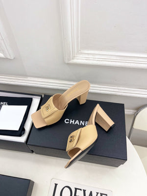 Chanel Women's Square-toe Flip-top Slippers 8.5cm C93330 - Euro 35=US 4 - View 5