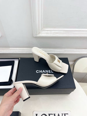 Chanel Women's Square-toe Flip-top Slippers 8.5cm C93331 - Euro 35=US 4 - View 4