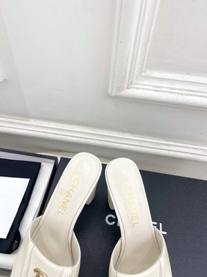 Chanel Women's Square-toe Flip-top Slippers 8.5cm C93331 - Euro 35=US 4 - View 8